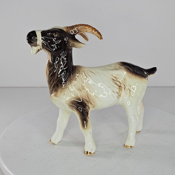 Vintage Goebel West Germany Ceramic Nanny Goat Figurine *Repaired Leg* - Picture 10 of 10